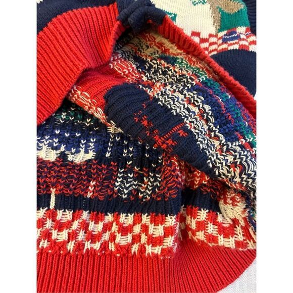 Sweater Loft Button Vest New York USA Cat Lover Vintage Caridan - Picture 10 of 10